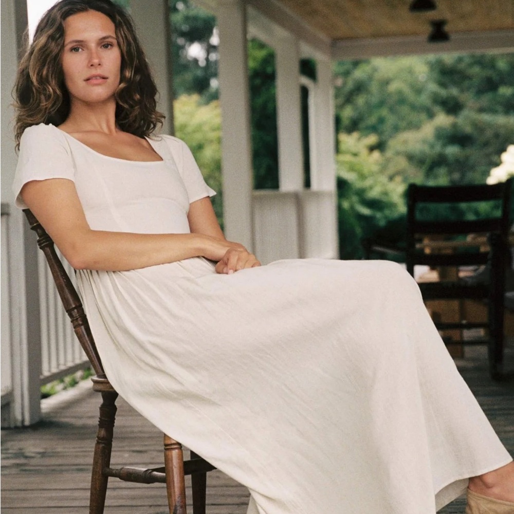SOLD OUT Christy Dawn Scarlet Dress Egg White - Picture 3 of 11